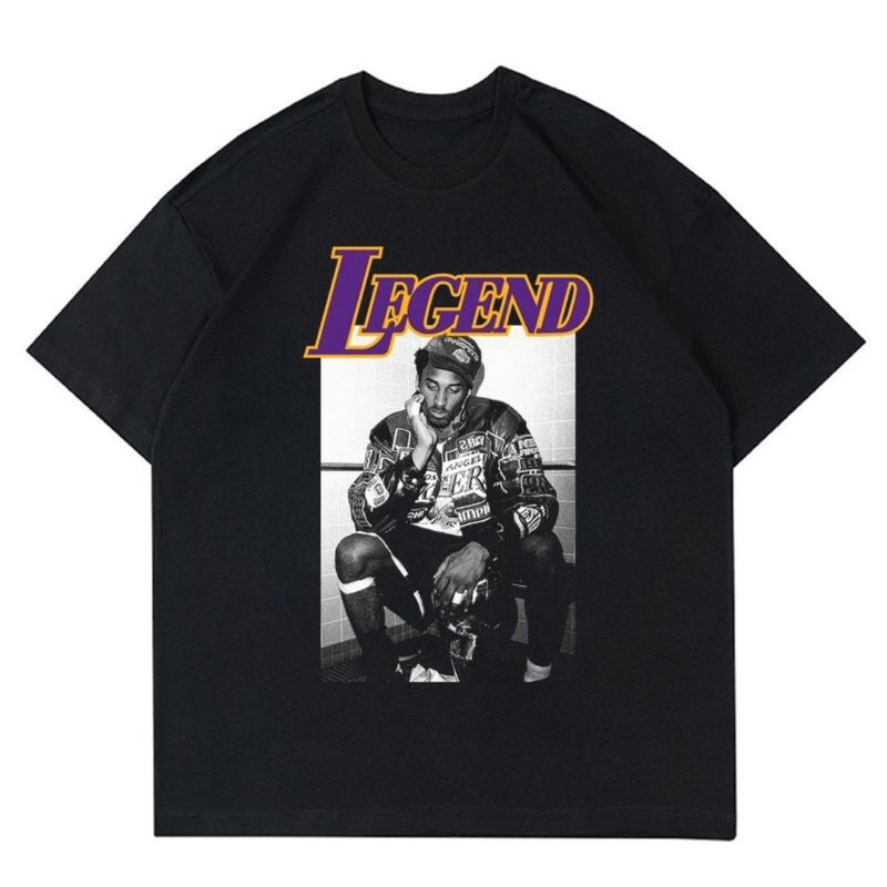 KAOS KOBE BRYANT LEGEND VINTAGE | T-SHIRT OVERSIZE BASKETBALL NBA LA LAKERS | KAOS VINTAGE LA LAKERS