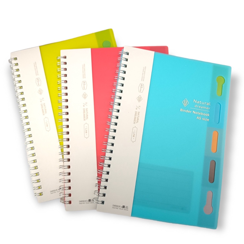 

Aksesoren Buku Catatan 28825-65 [A5/1 Buku] / Notebook Buku Diary Anak / Buku Binder Harian / Buku Tulis Ring Motif Polos Kecil Besar