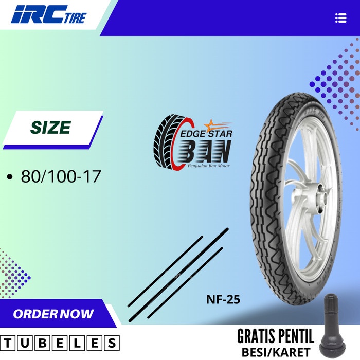 BAN IRC-NF25 80/100-17 TUBELESS