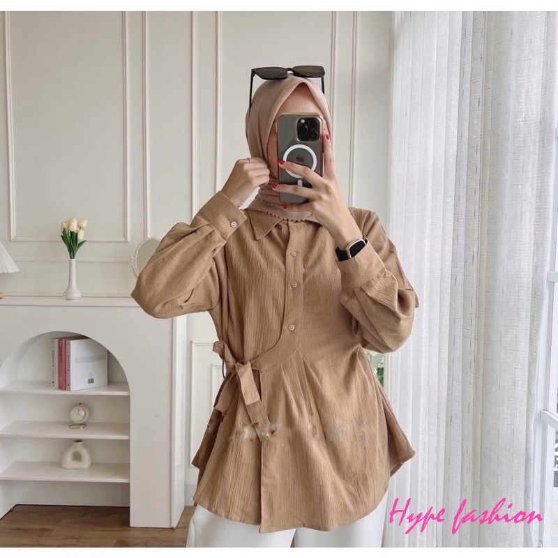 HYPE FASHION - ANARA TOP / GHINA TOP BLOUSE KEMEJA WANITA / AMANDA BLOUSE - NN