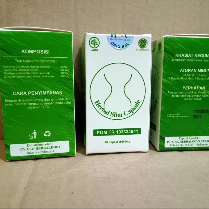 HSC Slimming Capsules HSC Obat Pelangsing Badan Asli Original