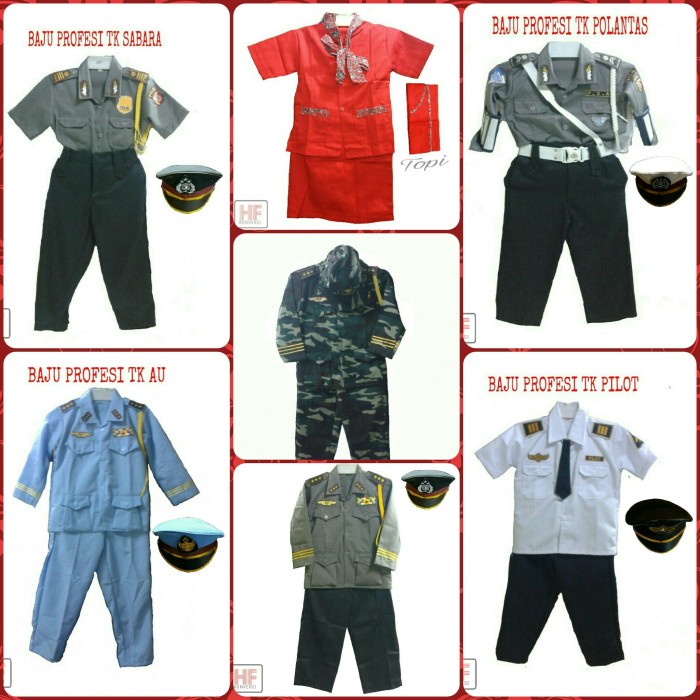 Baju Profesi Anak Tentara/Baju Tentara Anak Murah Berkualitas