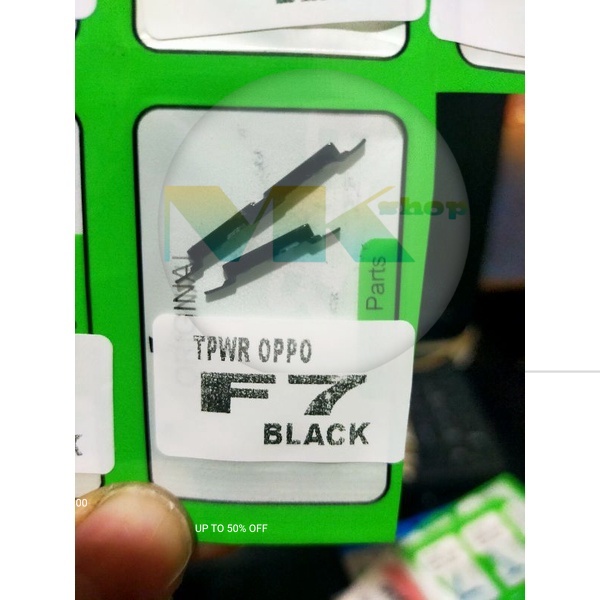 TOMBOL ON OFF + VOLUME  OPPO F7 TOMBOL LUAR OPPO F7 1 SET