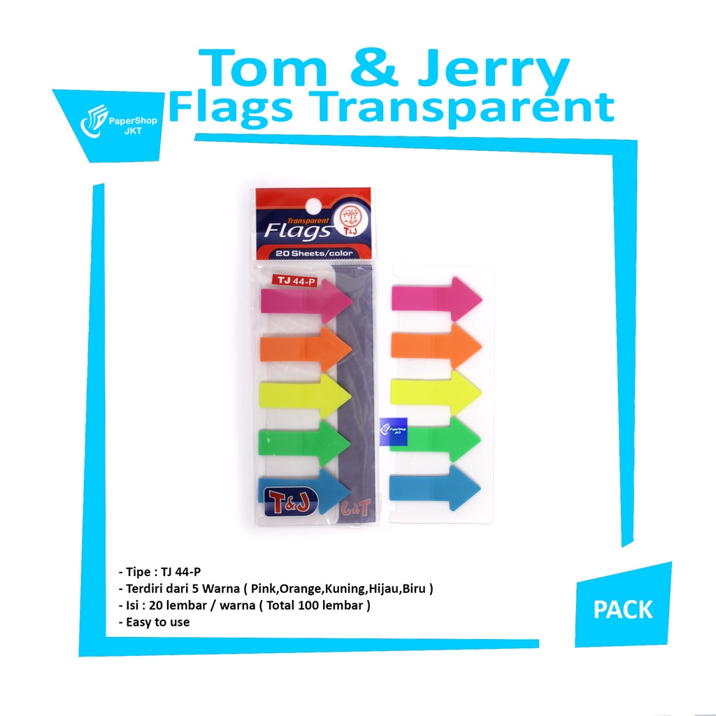 

TOM & JERRY - Flags Transparent TJ 44 P - Pad