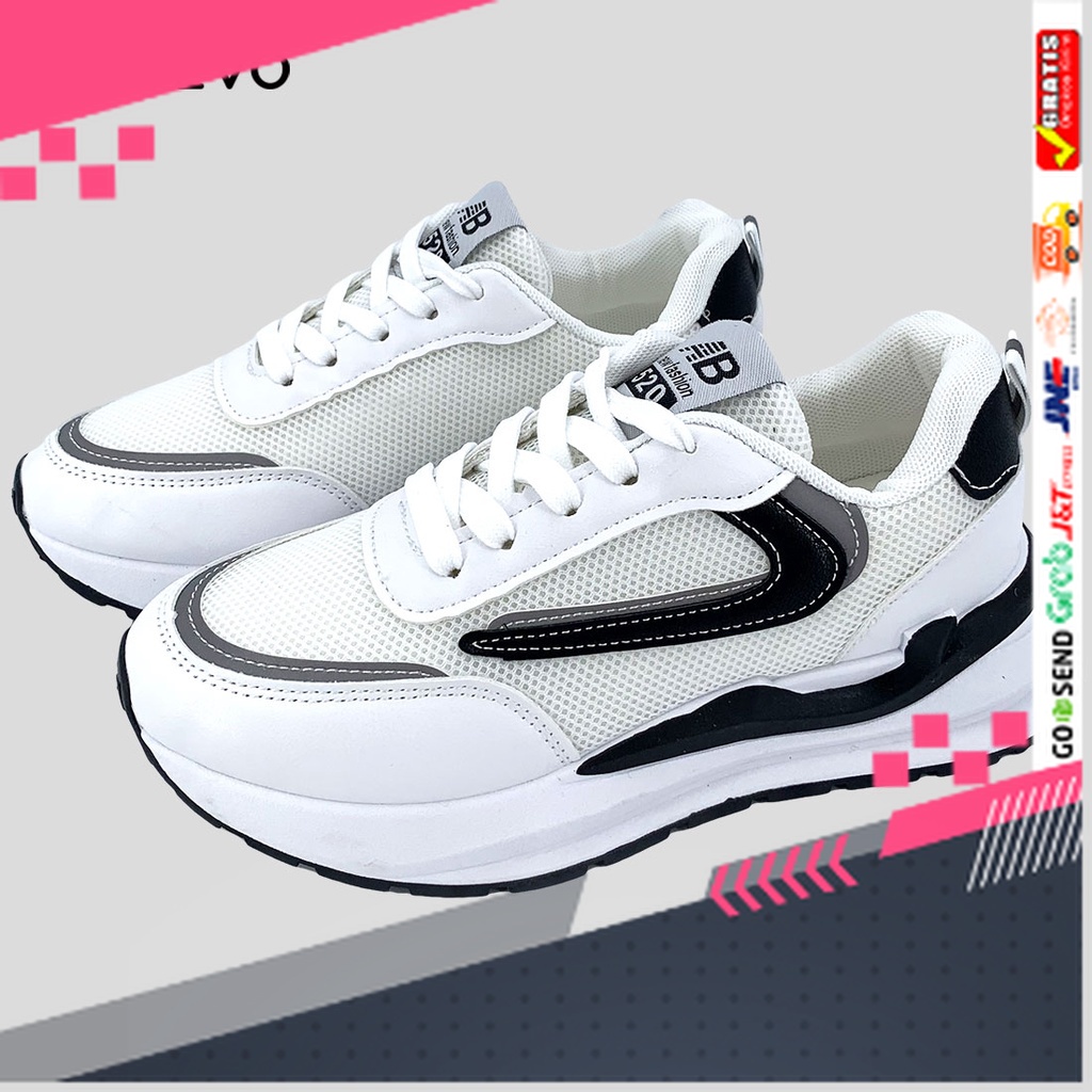 UKURAN SIZE 37 38 39 40 41 42 43 44 45 /SHOEVO Mesh Sepatu Wanita Sneakers Fashion Import Korean Tre