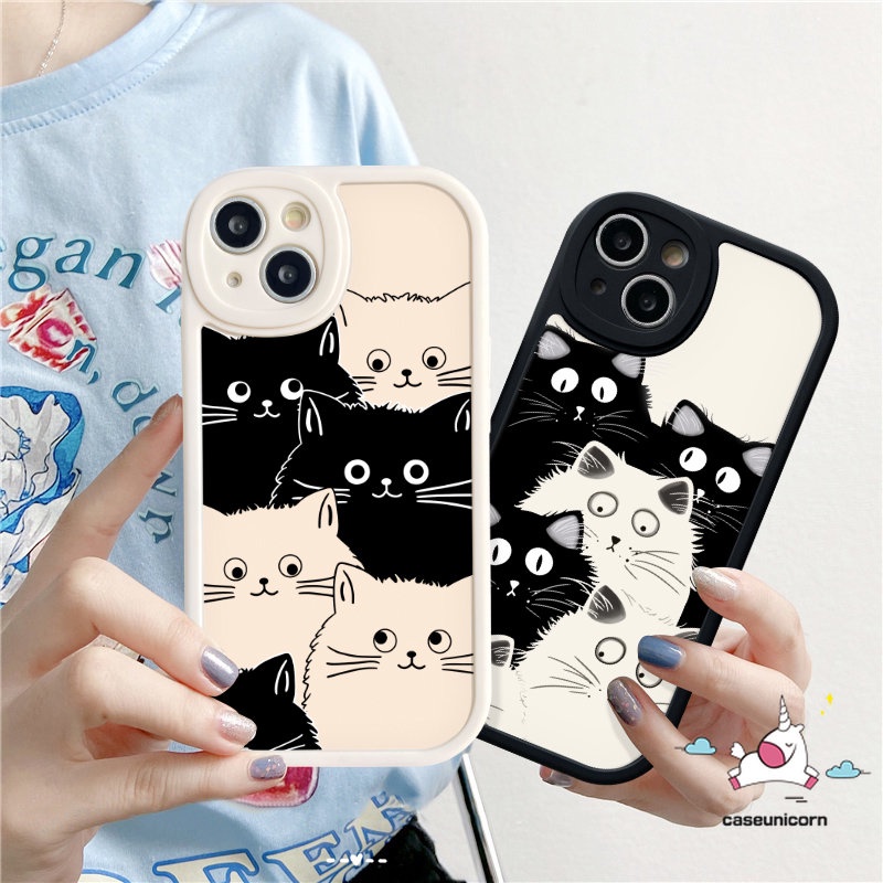 Casing Kartun Infinix Hot 10T 11 10s 11s 9 10 Play Hot 10 Lite Smart5 6 Infinix Note8 Kucing Lucu Imut Tpu Soft Phone Case