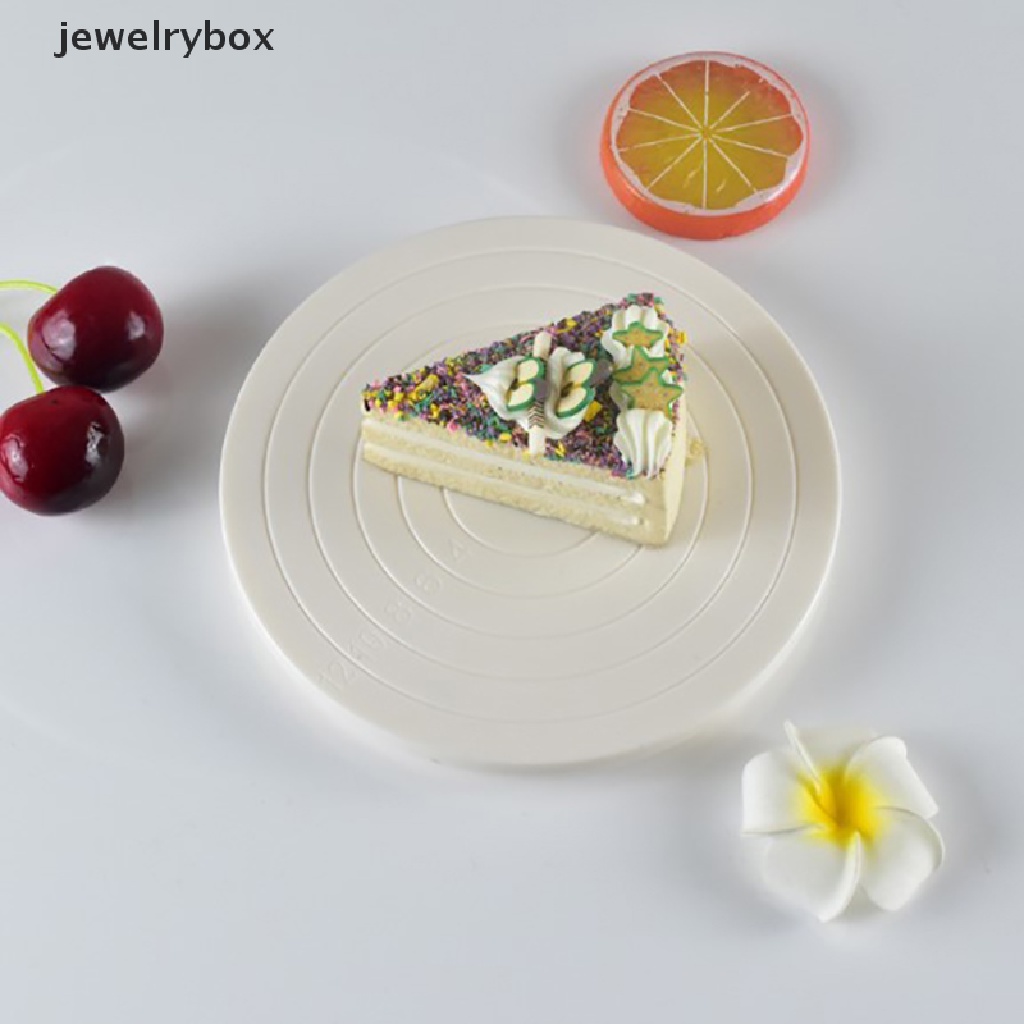 [jewelrybox] 14 cm DIY Cake Rotary Table Plastik Fondant Kue Meja Putar Bulat Baking Stand Butik