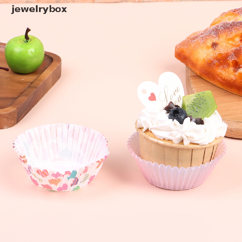 [jewelrybox] 100 Pcs Cupcake Liner Kue Muffin Cetakan Kue Ulang Tahun Pesta Dekorasi Butik