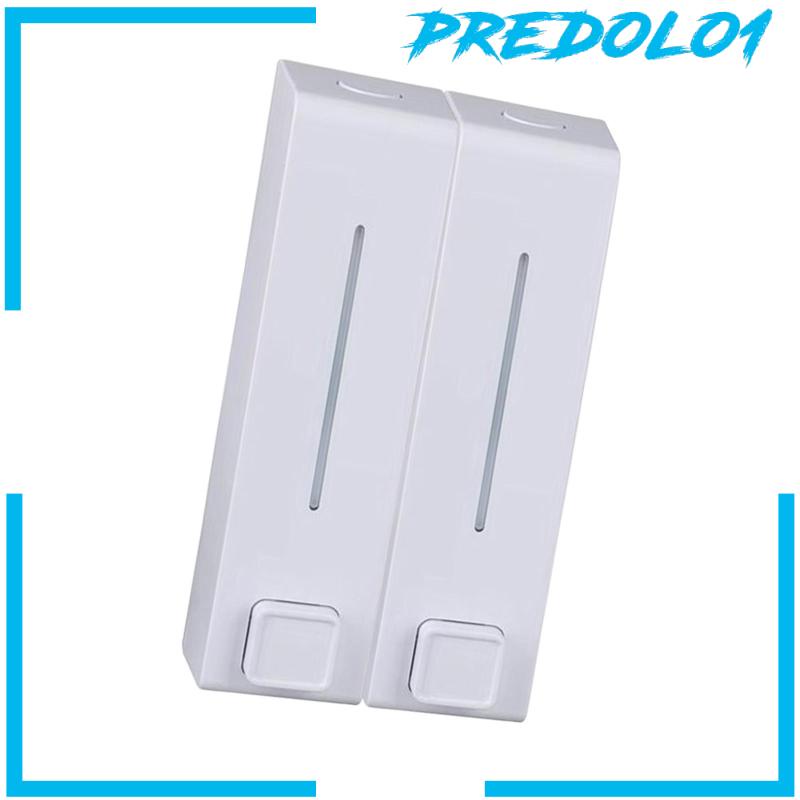[Predolo1] Dispenser Wadah Lotion Shower Gel 2ruang Untuk Kamar Mandi Hotel Rumah