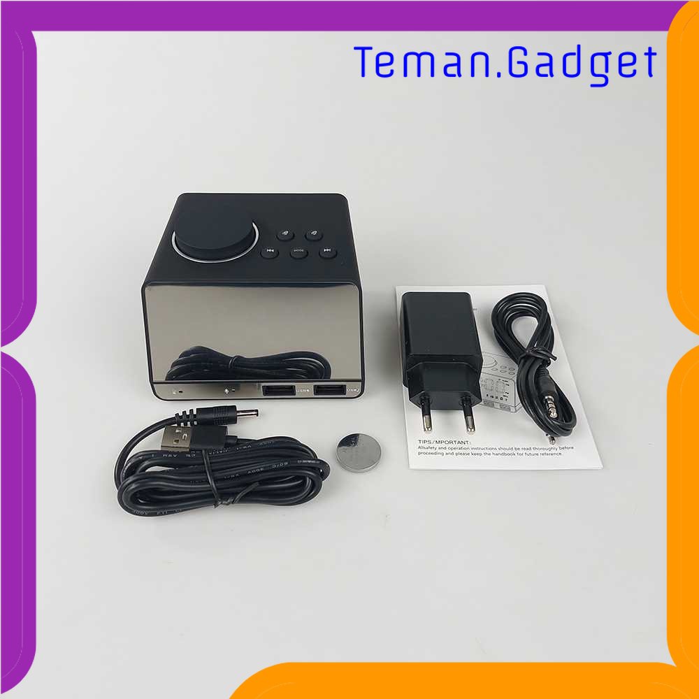 TG -  ART Inlife Jam Meja Bluetooth Active Speaker Alarm Clock Radio USB Charge - K11