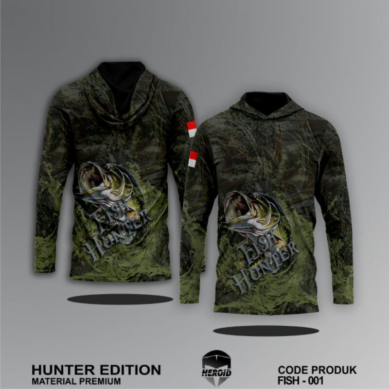 Baju Kamuflase Hunting Camo dan Kaos Berburu Lengan Panjang Camo untuk Pria - Mancing Mania