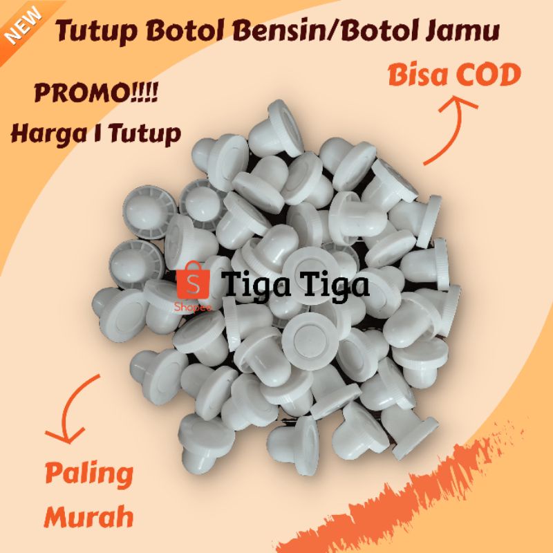 Tutup Botol Plastik untuk botol bensin / botol jamu 1 liter Baru