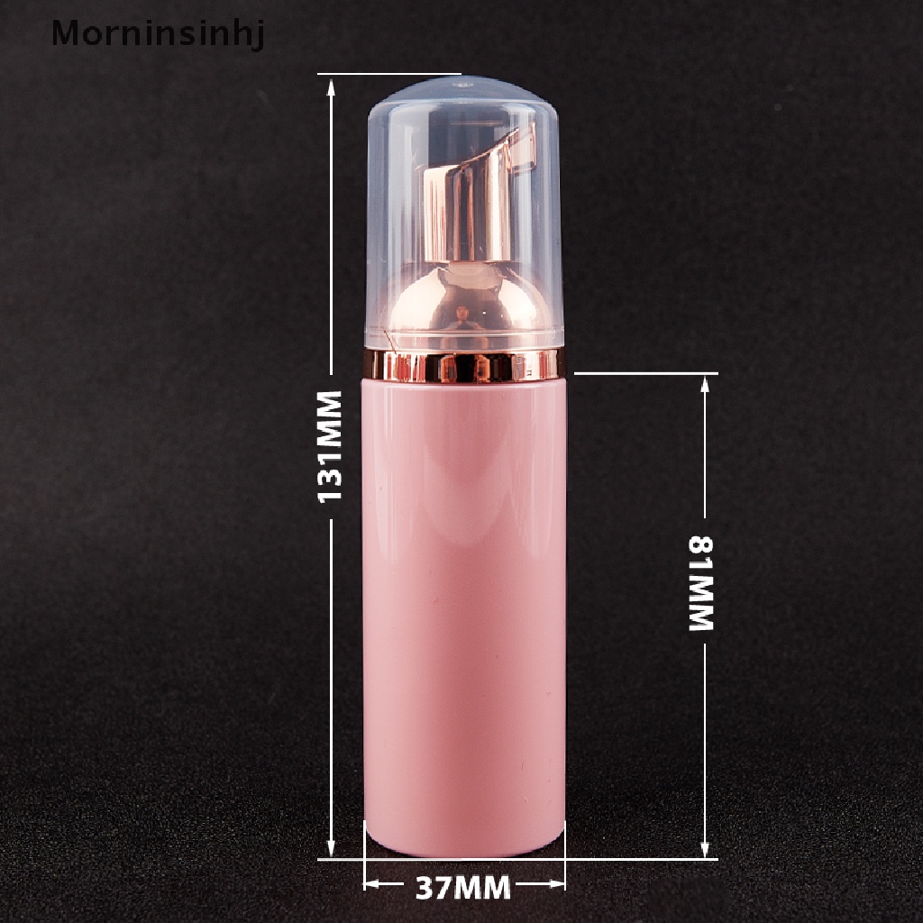 Mornin 50ml Pink Botol Pump Busa Plastik Kosong Pembersih Bulu Mata Wajah Botol Kosmetik id