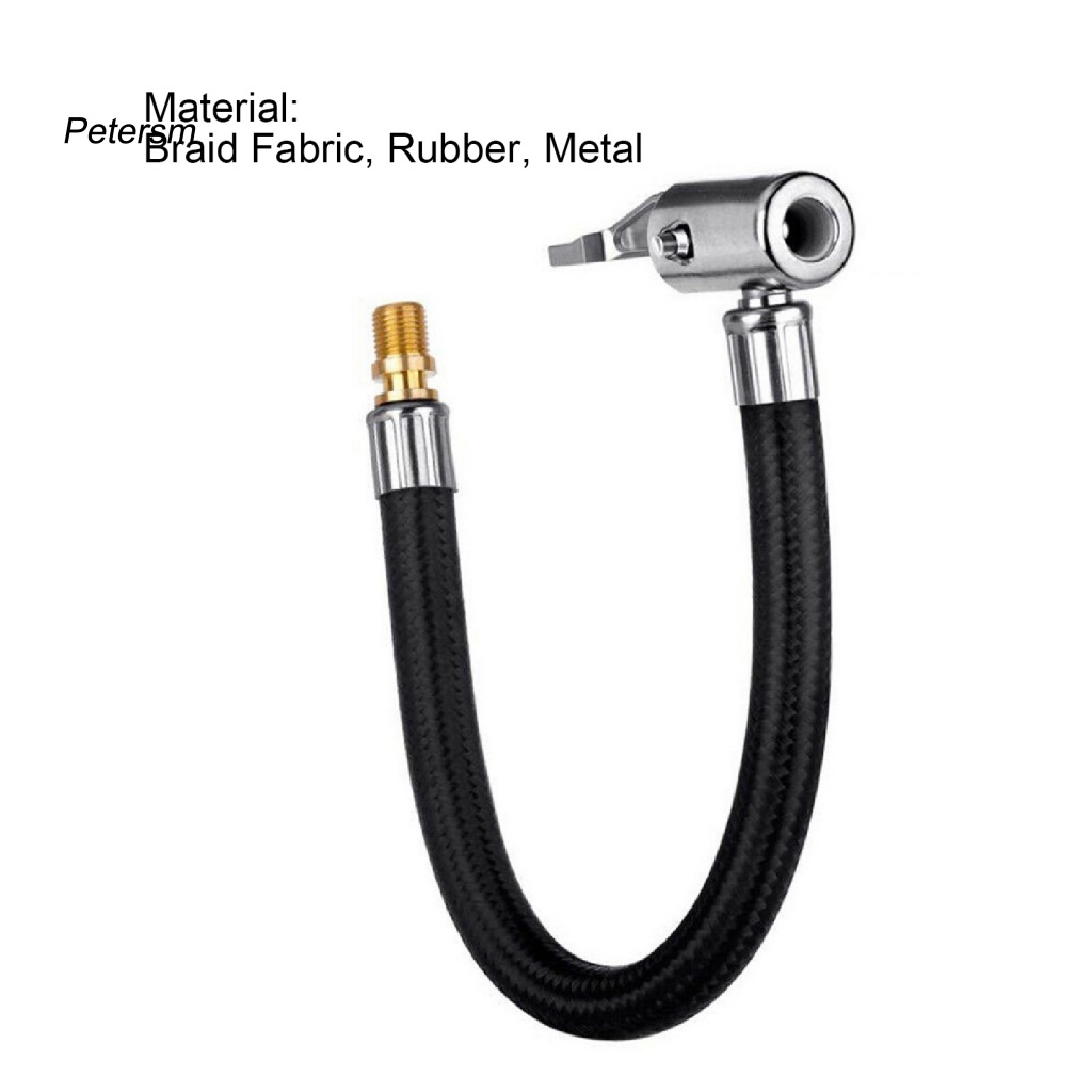 Pp Selang Inflator Dapat Ditekuk Untuk Perahu Mobil Angin Ban Chuck Inflator Pump Hose Tahan Panas