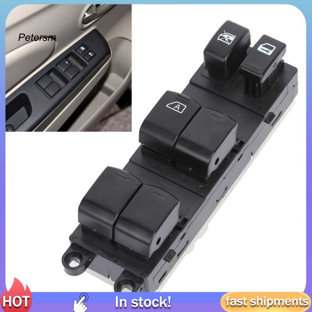 Pp Saklar Pengangkat Jendela Ringan Hitam Power Window Control Switch 25401-2FJ0B Profesional Untuk Venucia