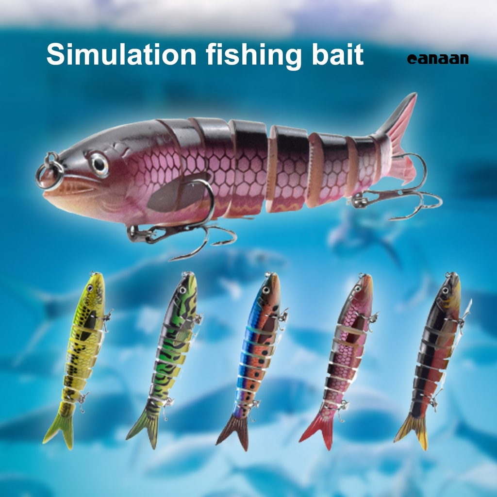 Cnn-3pcs 13.5cm 20g Umpan Pancing Multi Jointed Menarik Plastik 3D Mata Bionic Umpan Jig Hook Untuk Memancing