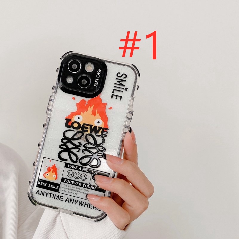 Fashion LOEVE &amp; Bigmouth Monster Galaxy Point Flash Casing Soft Case HP iP iPhone 14 13 12 11 Pro Max FTD New Cover Apple