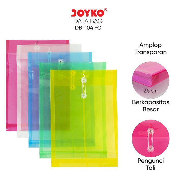 

Joyko Data Bag Map Plastik A4 F4 Folio Tas Data Tali Joyko DB-104F/C