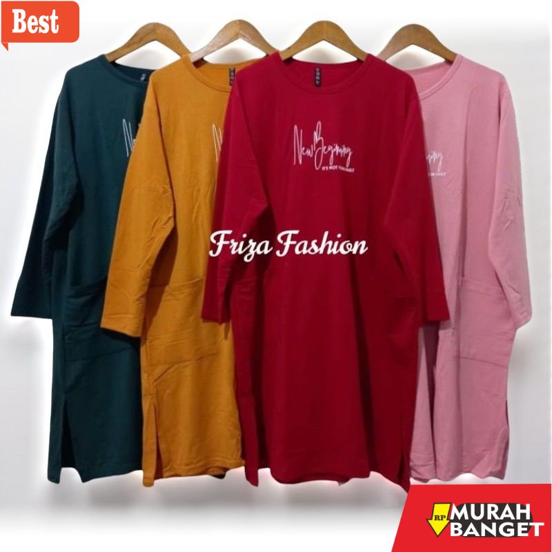 Tunik jumbo terbaru untuk wanita- TUNIK JUMBO TERBARU / TUNIK KAOS MUSLIMAH