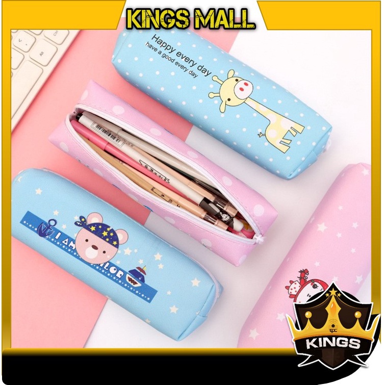 

KINGS - S5726 Tempat Pensil Zipper Bag Kotak Pensil / Kotak Pensil Gambar / Kotak Pensil Lucu Motif Cartoon / Kotak Pensil Murah