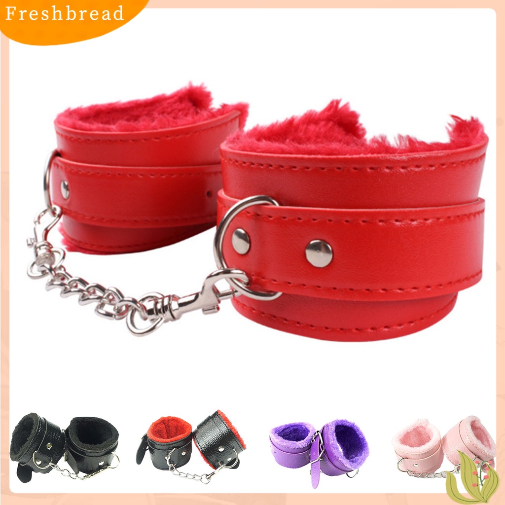 < Freshbread > Gelang Unisex Berbulu Lapisan Mewah Kulit Imitasi Gelang Tangan Rantai Logam Hangat Untuk Cosplay