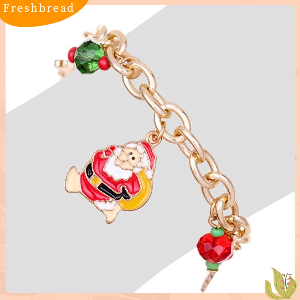 &lt; Freshbread &gt; Gelang Cuff Bangle Rantai Santa Clause Kreatif Halus Untuk Natal