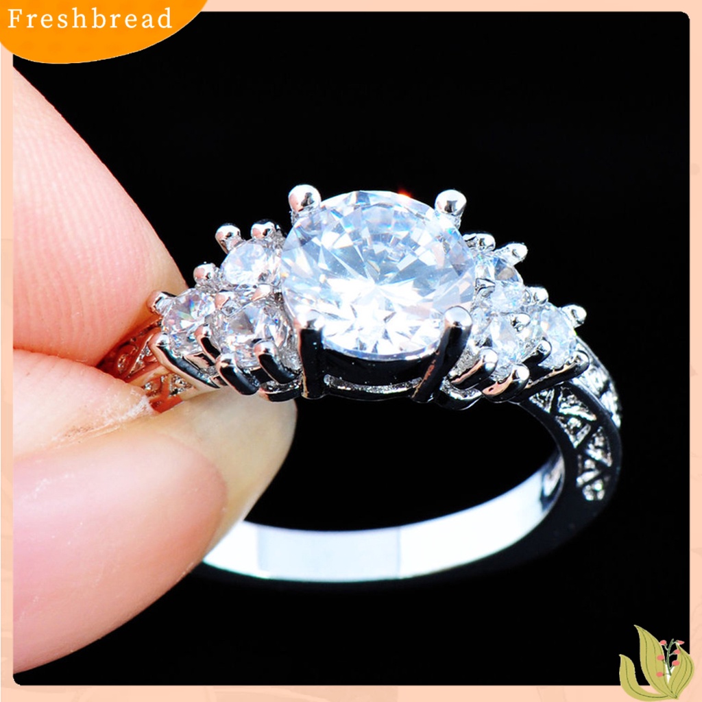 &lt; Freshbread &gt; Woman Ring Cincin Kawin Cupronickel Mengkilap Tahan Luntur Untuk Pernikahan