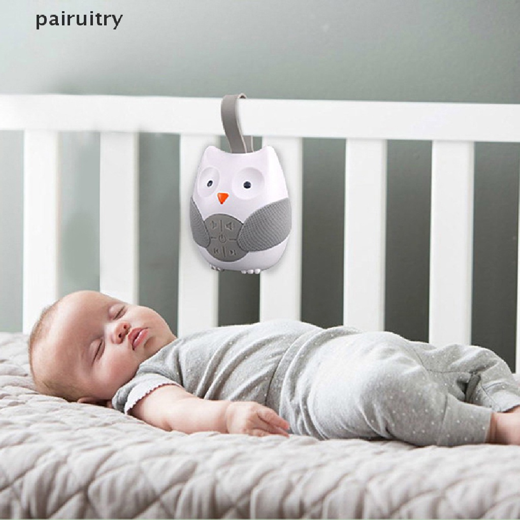Prt Portable Owl White Noise Machine Baby Soother Dengan 10lagu Musik Lampu PRT