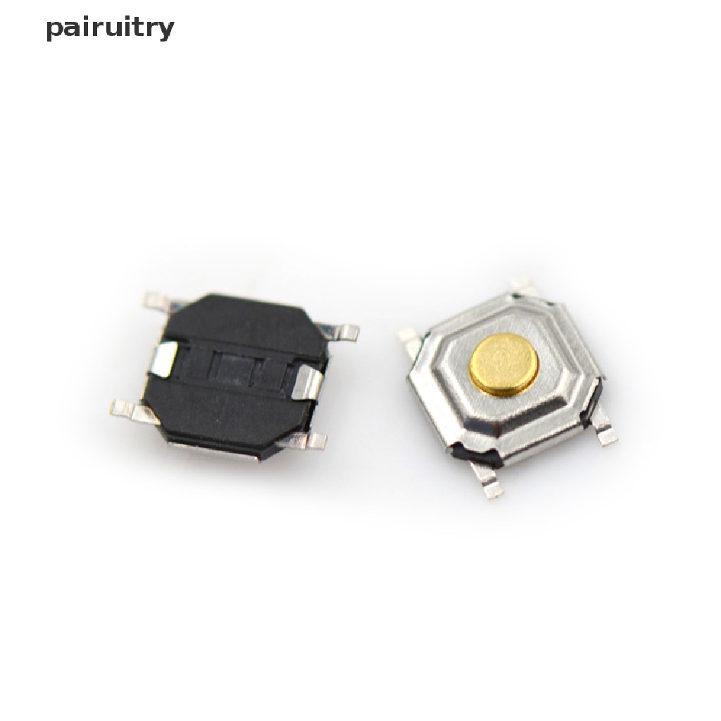 Prt 20pcs 4 * 4 * 1.5mm Lampu Sentuh Saklar ON/OFF Micro Switch Keys Tombol SMD 4pin Saklar PRT