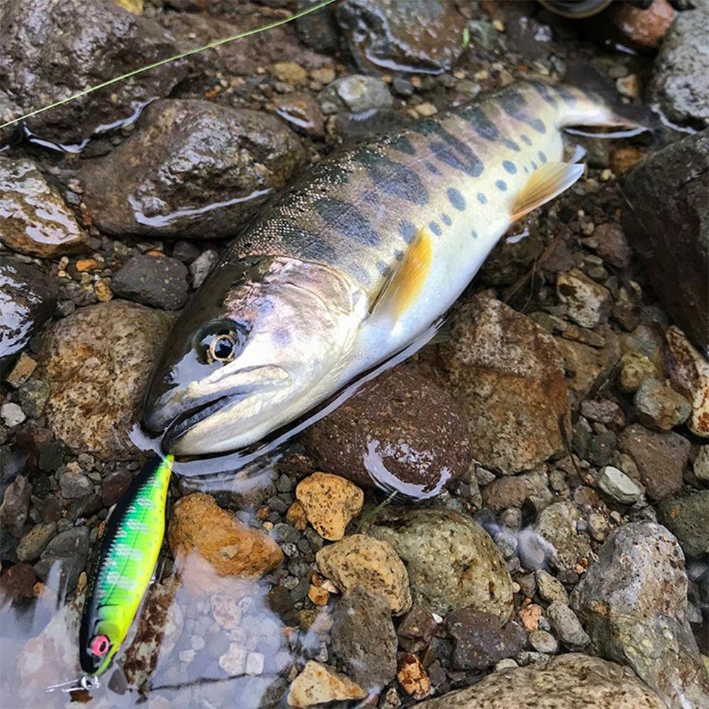 TOP Umpan Ikan Kecil Tenggelam bass Bergaris Panas 5cm 3.5g Minnow Lures