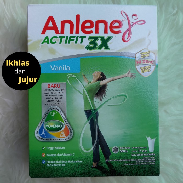 

Anlene Actifit 3X Rasa Vanila 590 gram Susu Bubuk