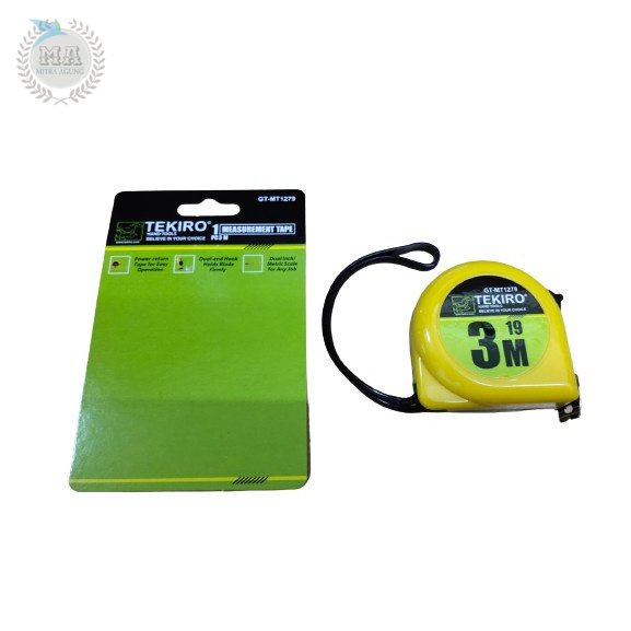 Meteran TEKIRO 3 meter Meteran Tukang 3m Measuring Tape Alat Ukur Tukang OLS Meteran Roll 3M TEKIRO - ORIGINAL TEKIRO [COD]