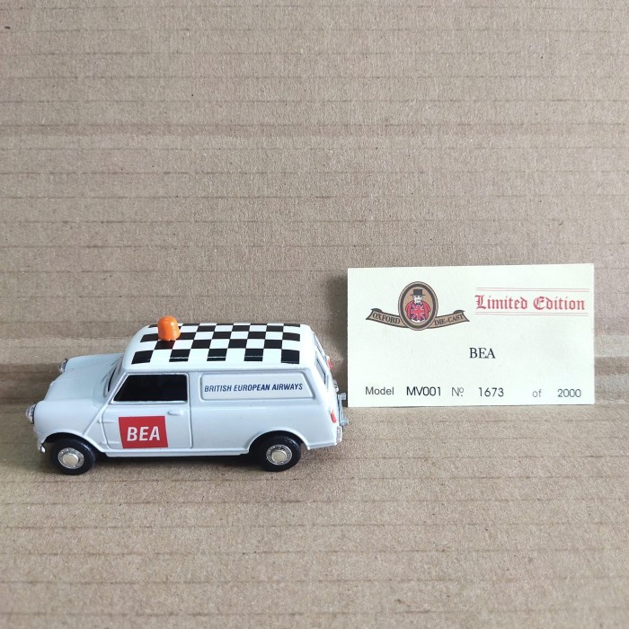Oxford 1/43 Austin Morris Mini Panel Van British European Airways