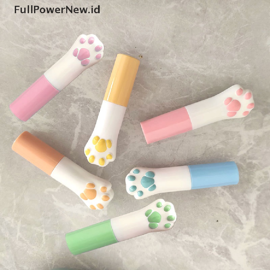 Power Cat Paw Lip Balm Tube Wadah Lip Balm DIY Wadah Kosmetik Kosong ID Botol