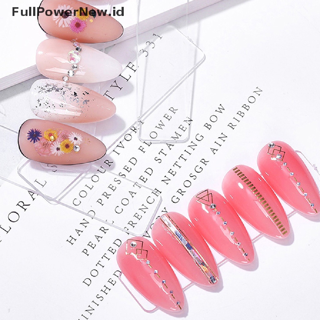 Power Nail Tip Pajangan Buku Nail Art Rak Pajangan Gel Polish Kuku Palsu Manicure Box ID