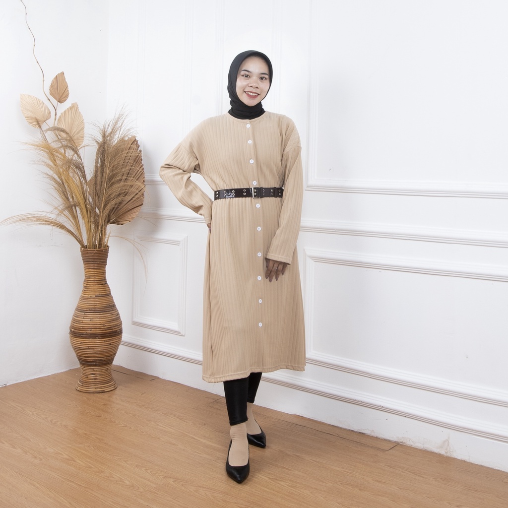 ZASKIYA - Tunik ELENARA Muslim Wanita (GRATIS GESPER) / Tunik Lebaran Muslim 2023