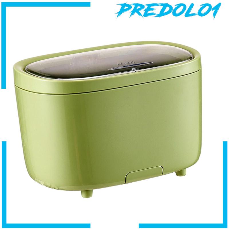 [Predolo1] Tempat Sampah Mini Untuk Meja Portable Dengan Tutup Untuk Meja Kamar Mandi Dapur