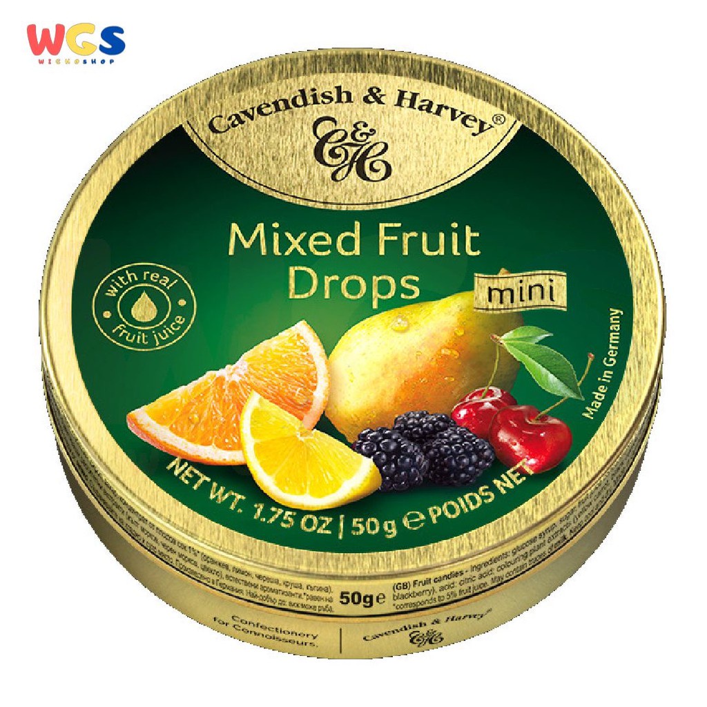 Permen Cavendish &amp; Harvey Mixed Fruit Drops Candy 200g