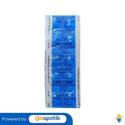 PREABOR 5 MG STRIP 10 TABLET