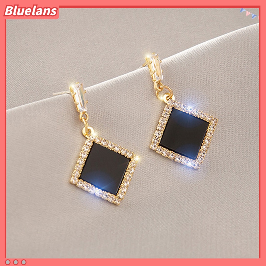 {In Stock} 1pasang Anting Menjuntai Hati Berlian Imitasi Perhiasan Gaya Korea Mutiara Imitasi Stud Earrings Hadiah Ulang Tahun