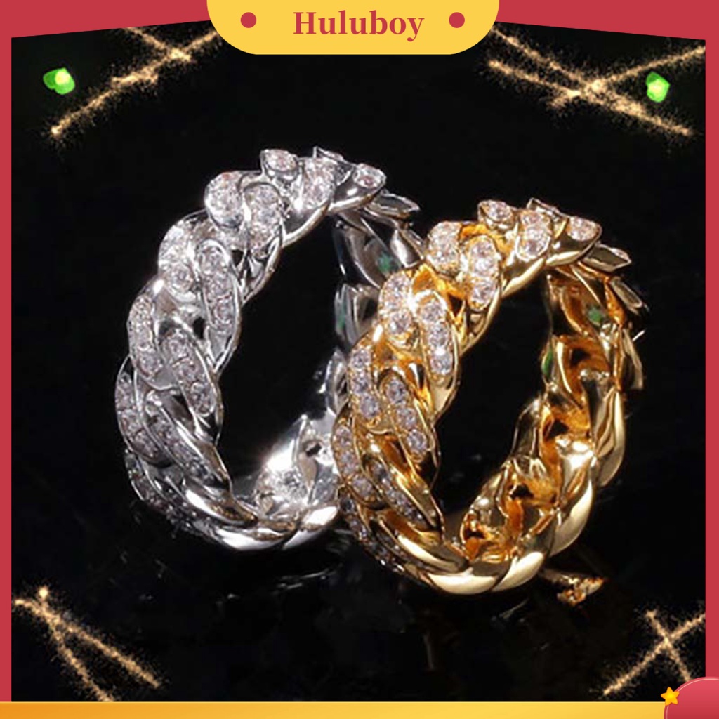 {Ready Stock} Fashion Memutar Cincin Kreatif Perhiasan Cincin Cubic Zirconia Alloy Finger Ring Untuk Hadiah