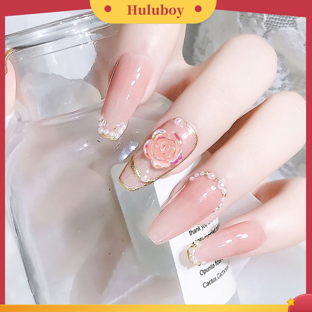 {In Stock} 1tas Hiasan Kuku Jumlah Yang Cukup Tahan Air Resin 3D Mempesona Camellia Kuku Pesona DIY Manicures Perlengkapan Kecantikan