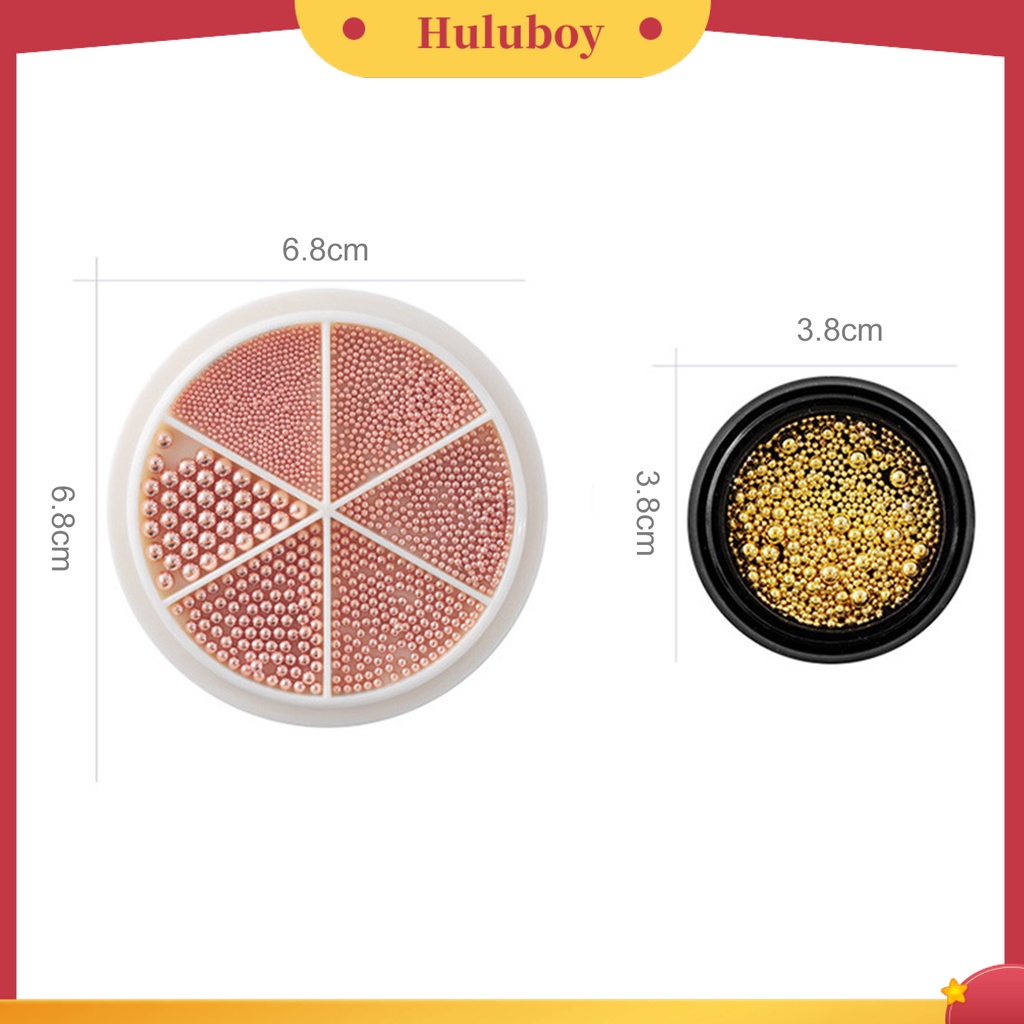 {In Stock} 1kotak Dekorasi Kuku Daya Tahan Tinggi Beberapa Ukuran Paduan Hias Semua Pertandingan DIY Nail Art Longgar Manik Ornamen Perlengkapan Kecantikan