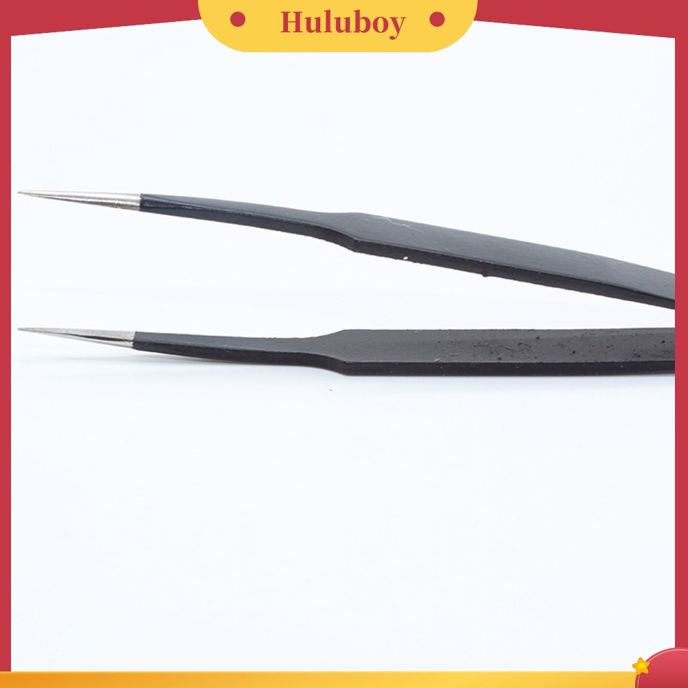 {In Stock} 2Pcs Penjepit Bulu Mata Lurus Melengkung Stainless Steel Klip Nail Art Alat Makeup