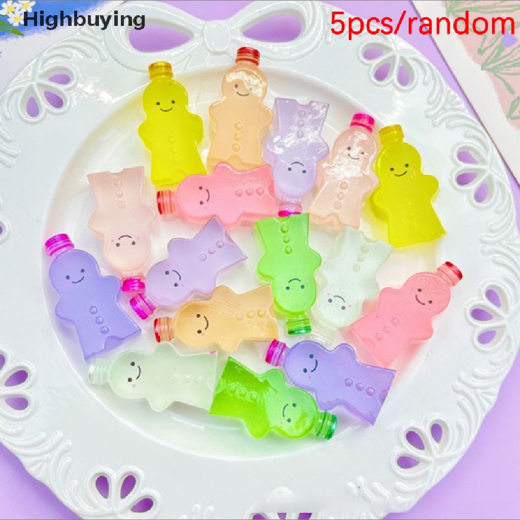 Hbid 5pcs Patung Mini Bercahaya Glow In The Dark Mainan Boneka Angka Ornamen Micro-Landscape Set Resin Craf Glory