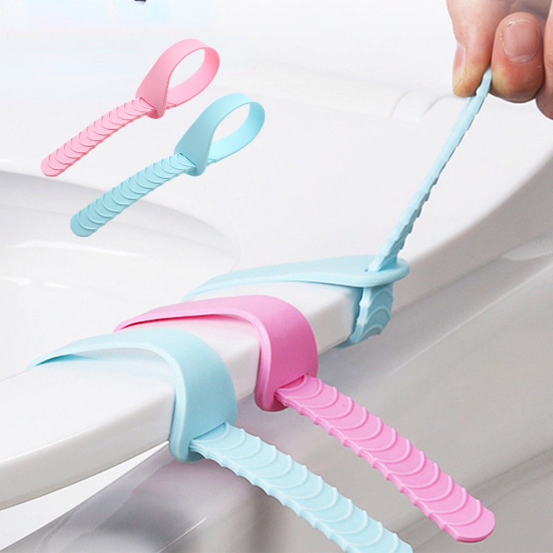 [Unggulan] Alas Duduk Toilet Gesper Anti slip Portable Tahan Lama Aksesori Kamar Mandi Furniture Hemat Tenaga Kerja Pegangan Pintu Adjustable Closestool Pengangkat Tutup