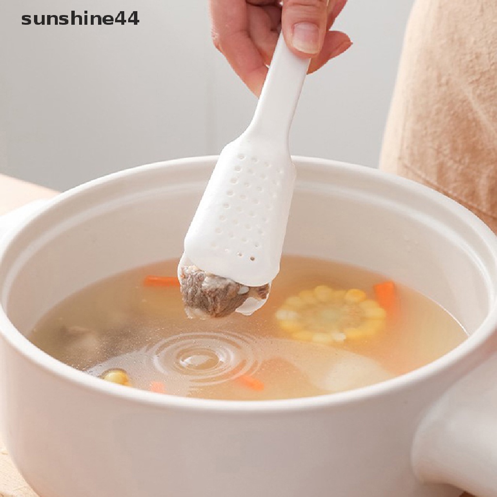 Sunshine Detachable 3in1 Food Clip Tasg Spoon Filter Colander Penjepit Masak Dapur ID