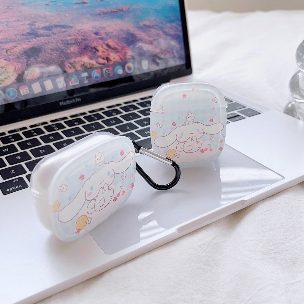 Casing Kartun Transparan Bunga Baru Kompatibel Untuk Airpods1 2 3 Pro Pro2 Casing Pelindung TPU