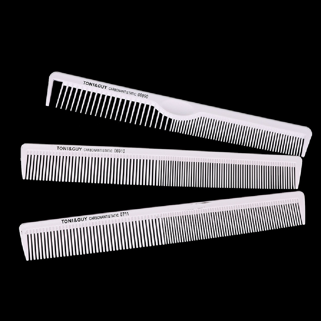 Beyen 1PC Sisir Rambut Profesional Serat Karbon Anti-Statis Hairdressig Cutg Comb ID