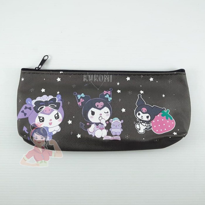 

KT- Tempat Pensil Anak Sanrio Bahan Kulit PU Kualitas Premium - Kuromi A TERBARU